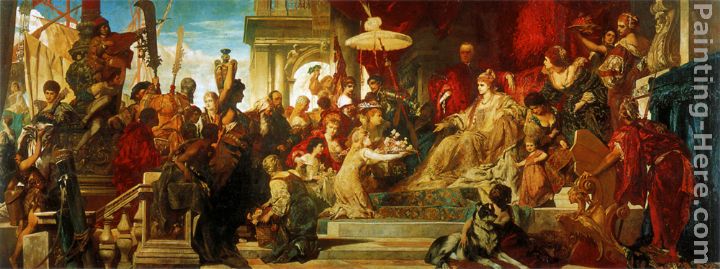 Venedig Huldigt Caterina Cornaro painting - Hans Makart Venedig Huldigt Caterina Cornaro art painting